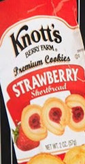 Knott's Berry Farm Strawberry Shortbread Cookies package