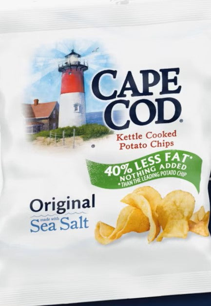 Cape Cod Original Sea Salt 40% Less Fat Kettle Cooked Potato Chips