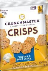 Crunchmaster Crisps Cheddar & Sour Cream baked rice crackers