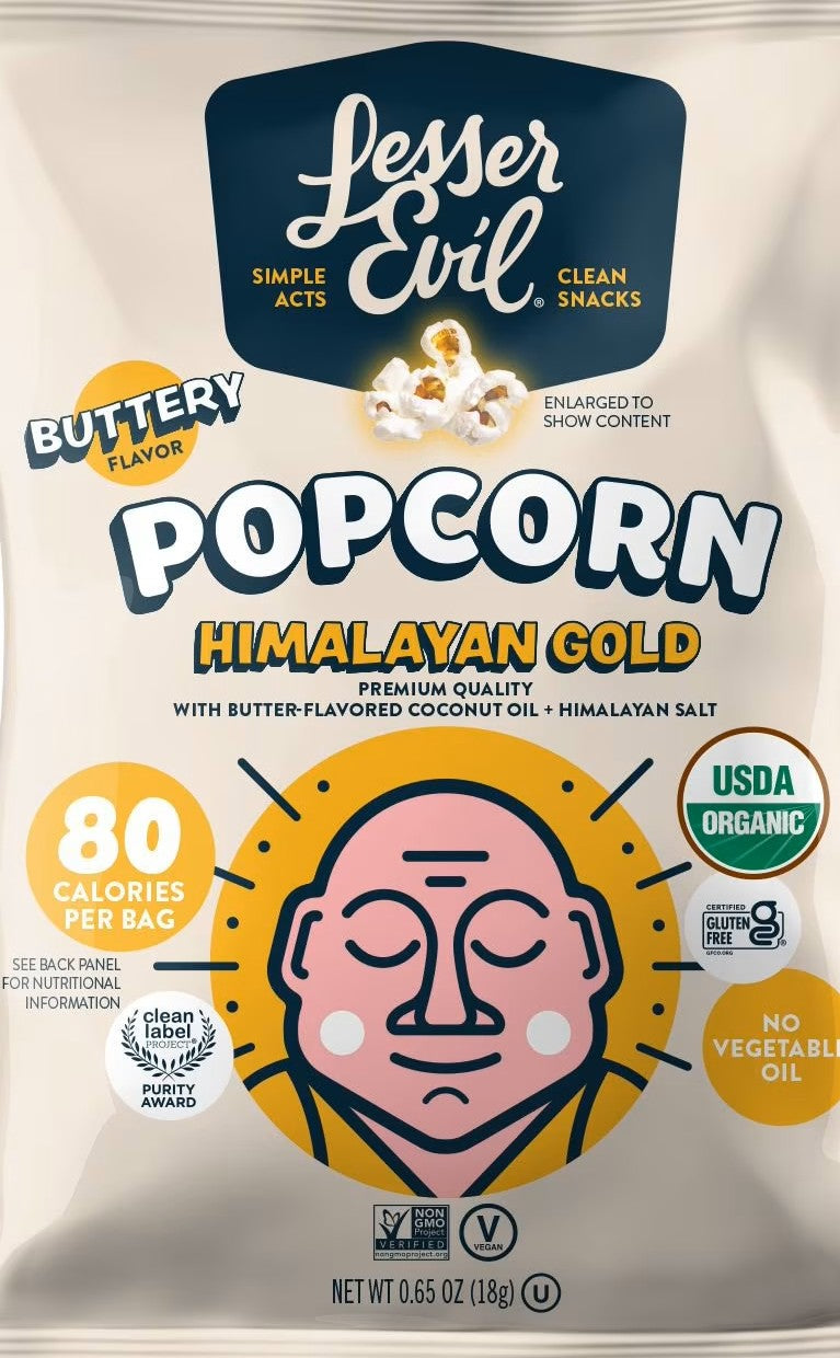 Lesser Evil Popcorn - Gold