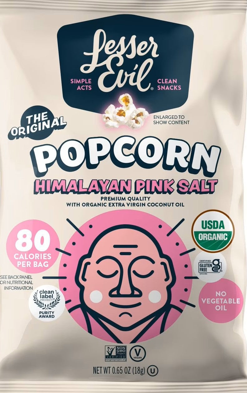 Lesser Evil Popcorn - Pink Salt